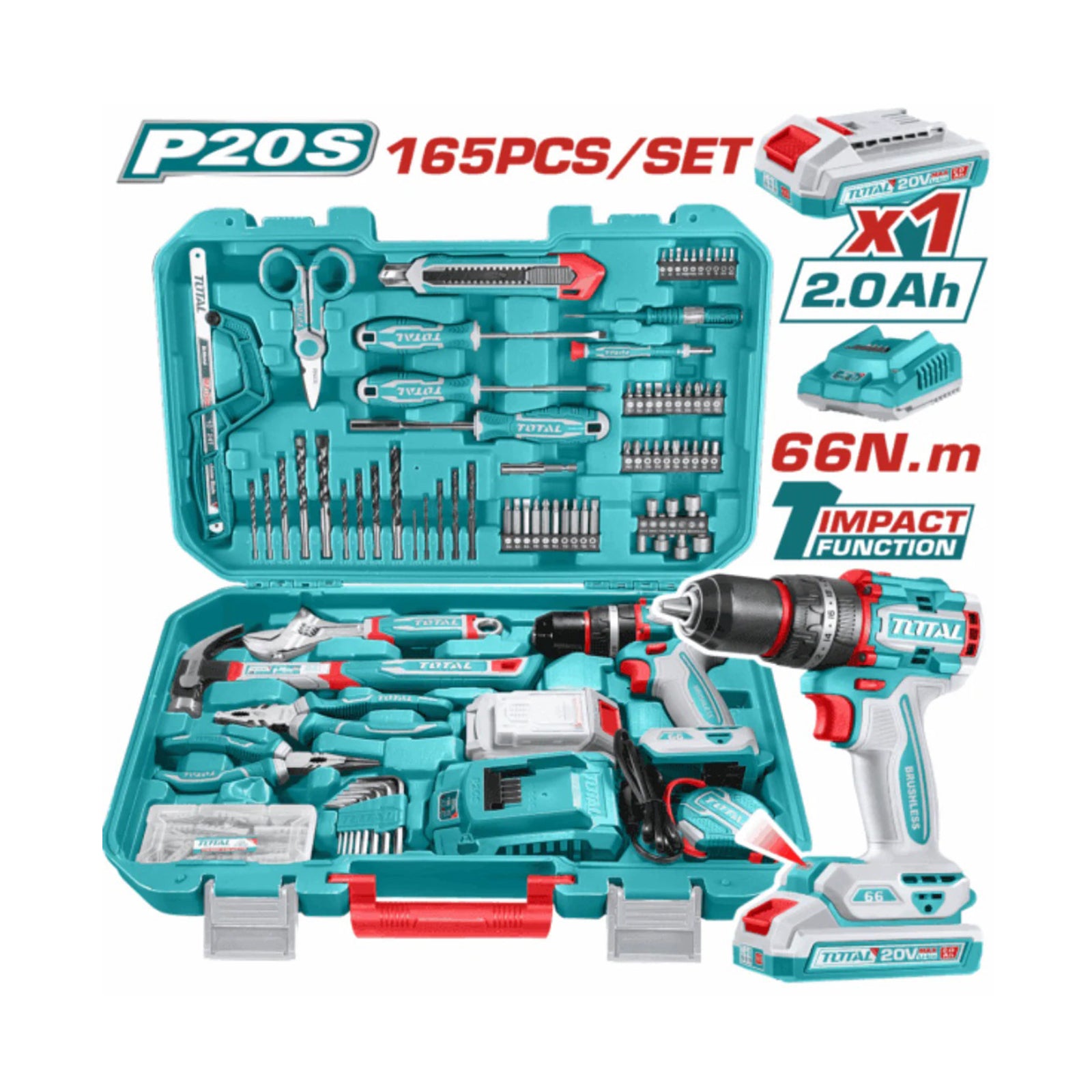 165 Pcs Tools set TOTAL